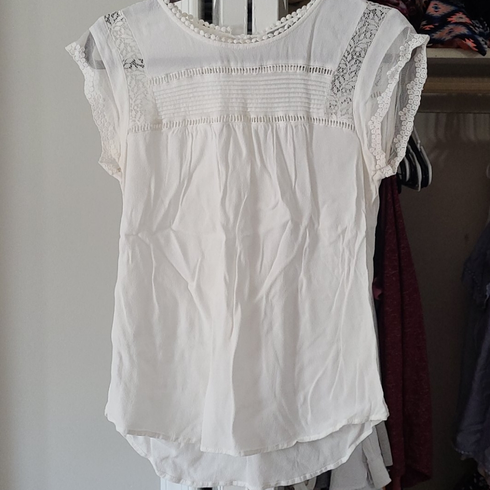 White stitch fix top